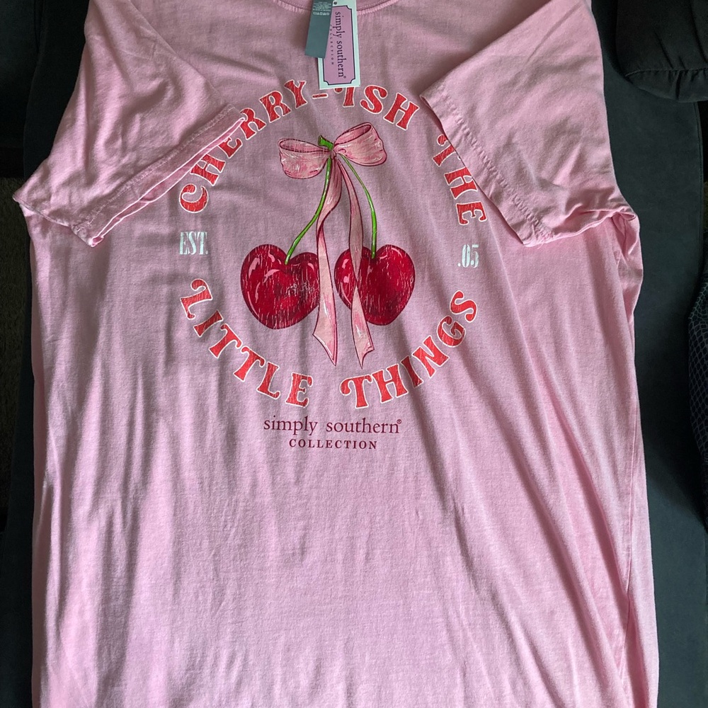 Simply Southern Pink Cherry Tee